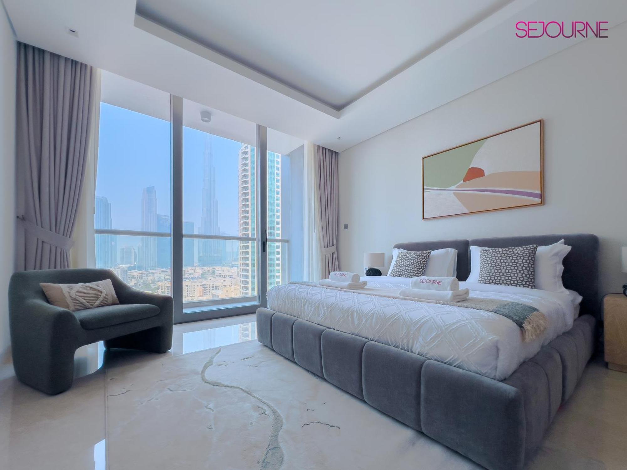 #140 Elegant 1Br With Burj Khalifa View In Business Bay Apartment Dubai Ngoại thất bức ảnh