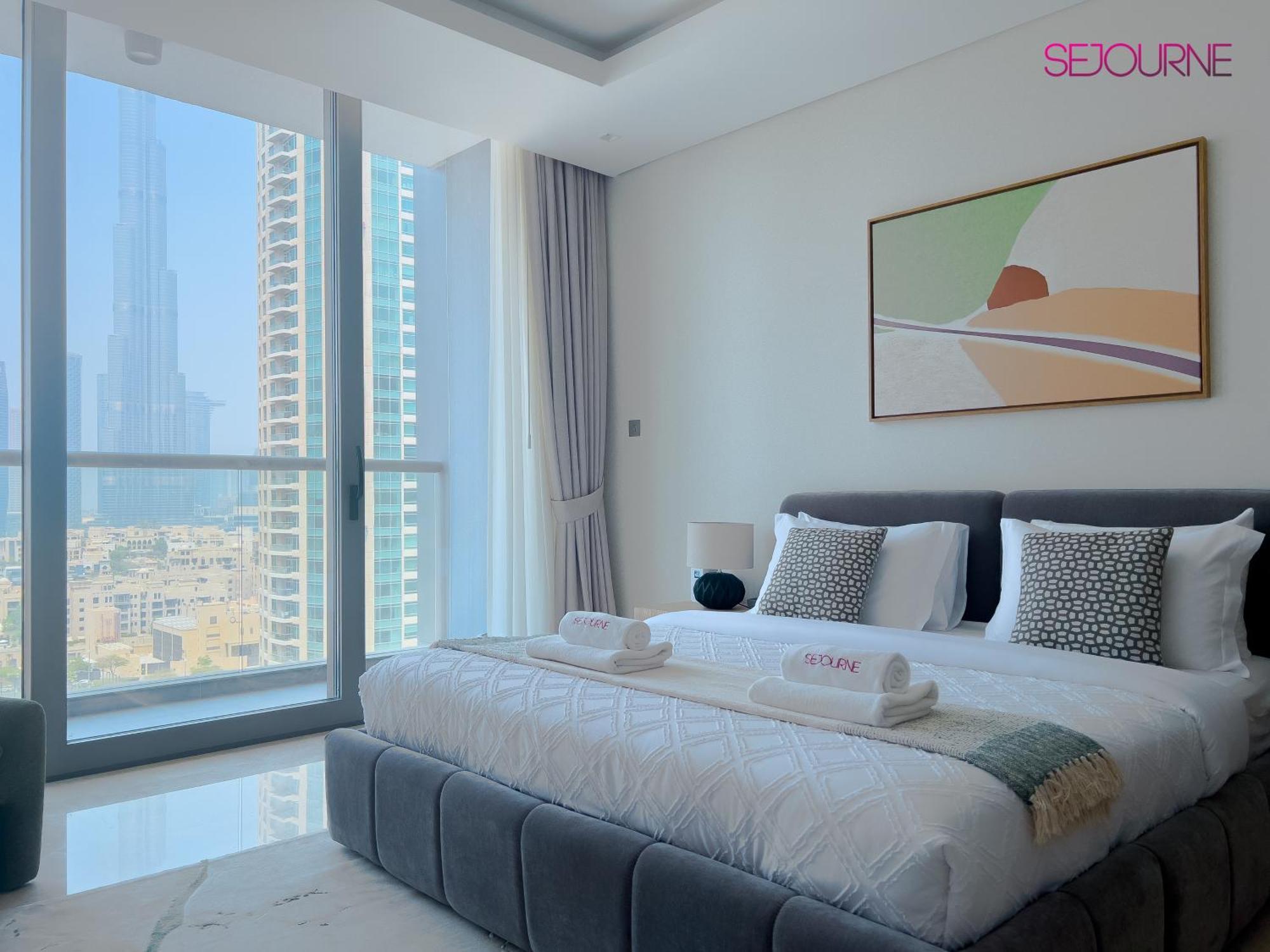 #140 Elegant 1Br With Burj Khalifa View In Business Bay Apartment Dubai Ngoại thất bức ảnh